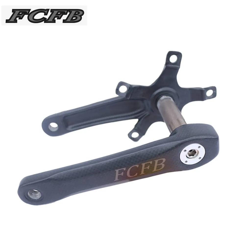 

2017 FCFB carbon fiber bicycle crank road bike crankset ultra-light Carbon Crank Road Bike Crank BCD130 Bike Accessaries