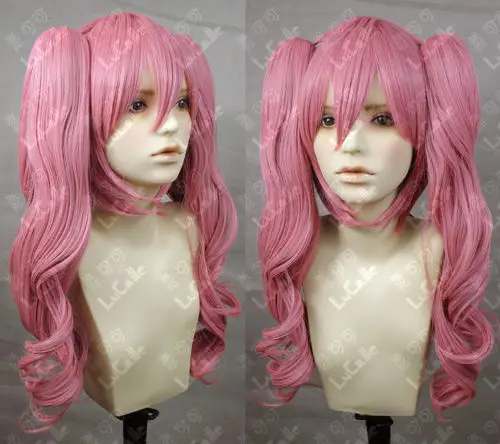 

free shippng~~~ One Piece Perona Pink Cosplay Wig wis Ponytail Z0723