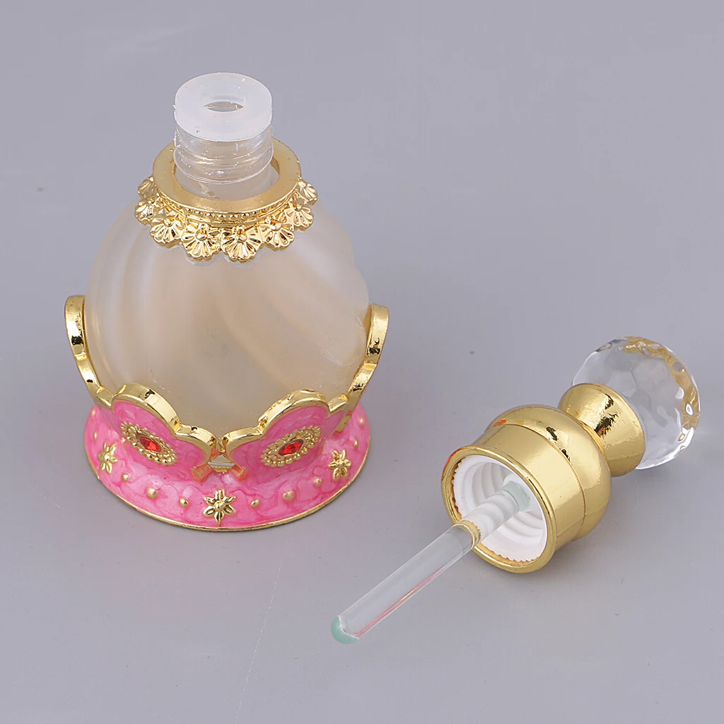 MagiDeal Antique 15ml Empty Glass Perfume Bottles Refillable for Elegant Ladies Birthday Wedding Gift #1