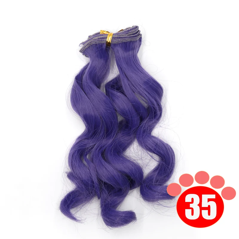 Msiredoll bjd wig Accessories 1piece 15*100CM doll hair for 1/3 1/4 1/6 1/12  Curly doll hair bjd wig diy Free shipping 10