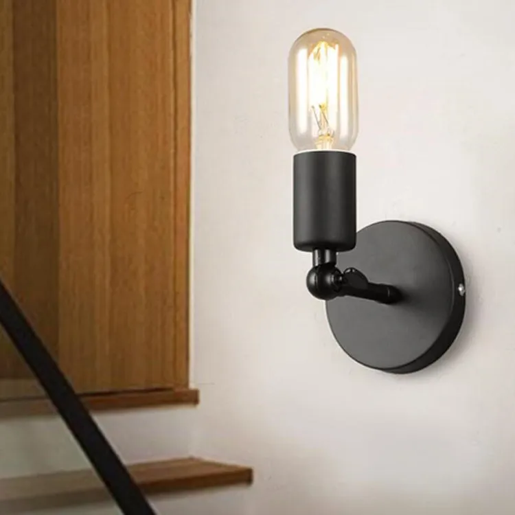

2018 Wandlamp Abajur Selling Wall Lamp Luminaria American Simple Iron Northern Vintage Corridor Balcony Lighting Free Shipping
