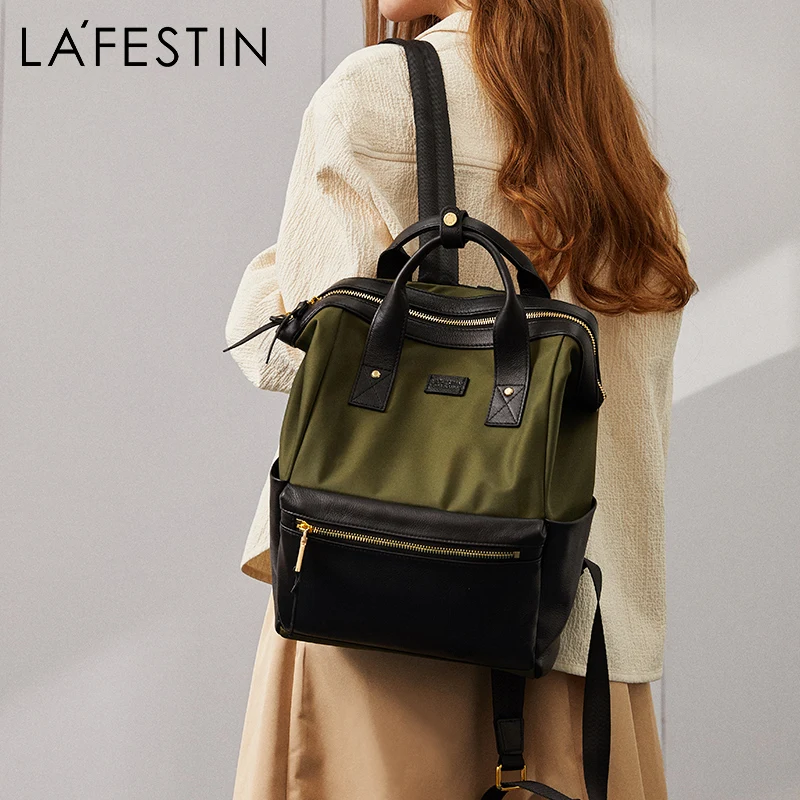 

LAFESTIN Brand Women Backpack Fashion Simple Travel Backpack Teenager Girl School Bag Preppy Style Mochila Female Rucksack