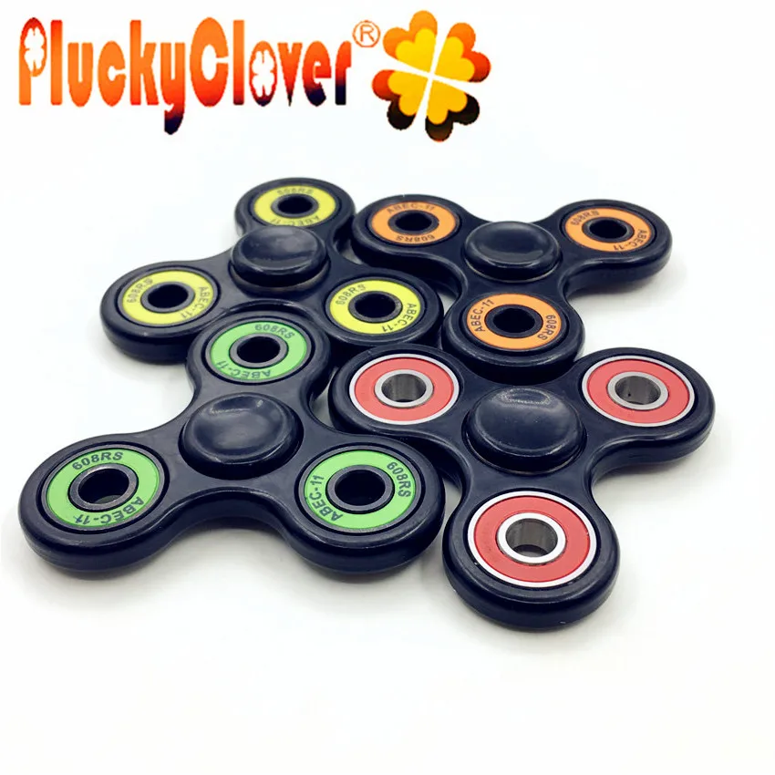 Black Fidget Hand Spinner Toy with Center Full Ceramic ZrO2