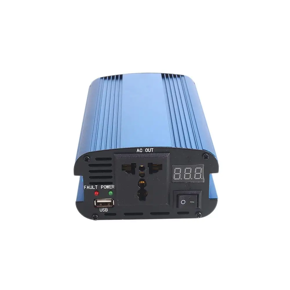 

12V To 220V Durable Convenient Car Converter Aluminium Alloy Transformer Refrigerator Fan Car Inverter Small Printer Automobile