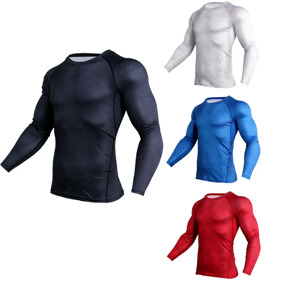2018 New Long Sleeve T-shirt Sport Men Quick Dry Men's Cycling Base Wear Snake Gym Apparel Fitness Mens Rashgard Tights jerseys 2018 New Long Sleeve T-shirt Sport Men Quick Dry Men's Cycling Base Wear Snake Gym Apparel Fitness Mens Rashgard Tights jerseys