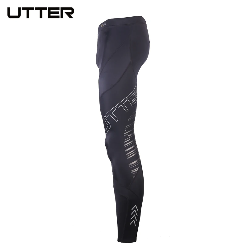 UTTER J13 Men Black Compression Pants Sports Running Tights Jogging Leggings Fitness Gym Clothing Tights for Fitness Sportswear