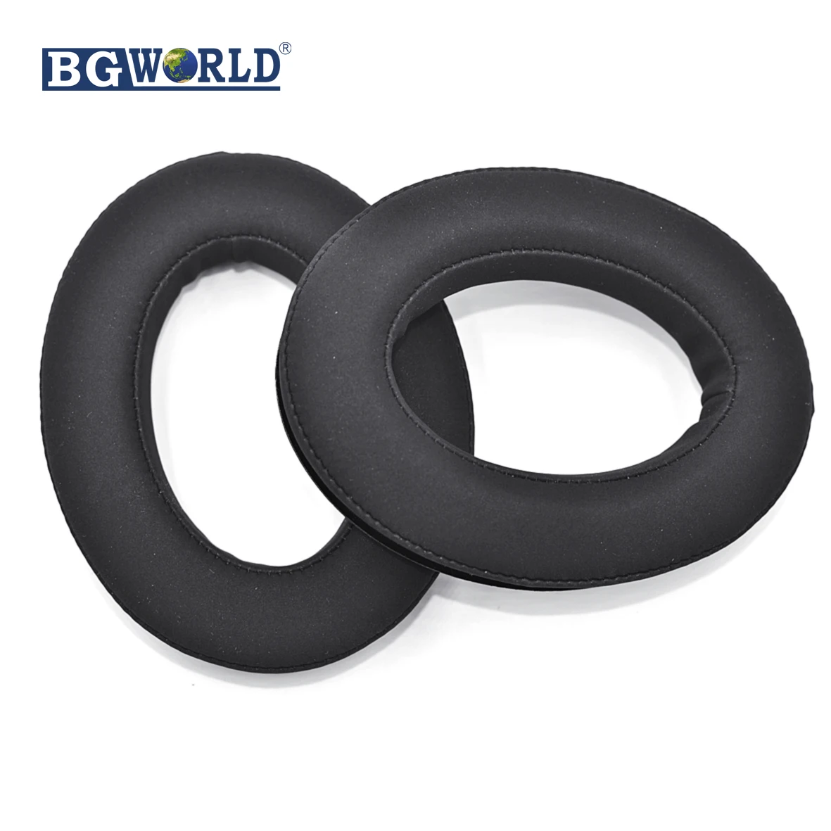 BGWORLD Replacement Black leatherette matte surface Ear pads cushion