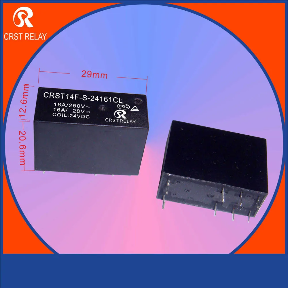 

Single Coil Magnetic Retaining Relay CRST14F LR 5VDC 1224 Single Knife and Double Throw 1 Group Conversion 16A