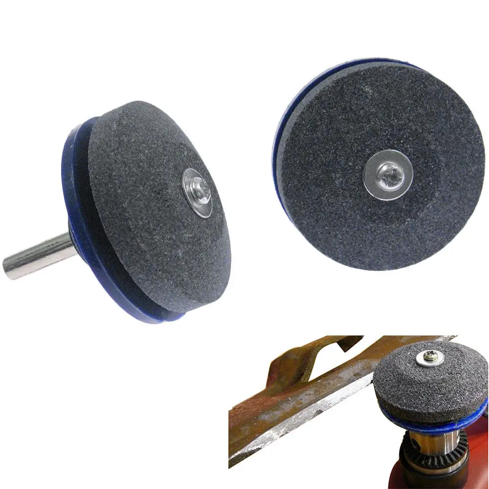 2x Universal Lawnmower Blade Sharpener Faster Garden Tool Sickle Rotary