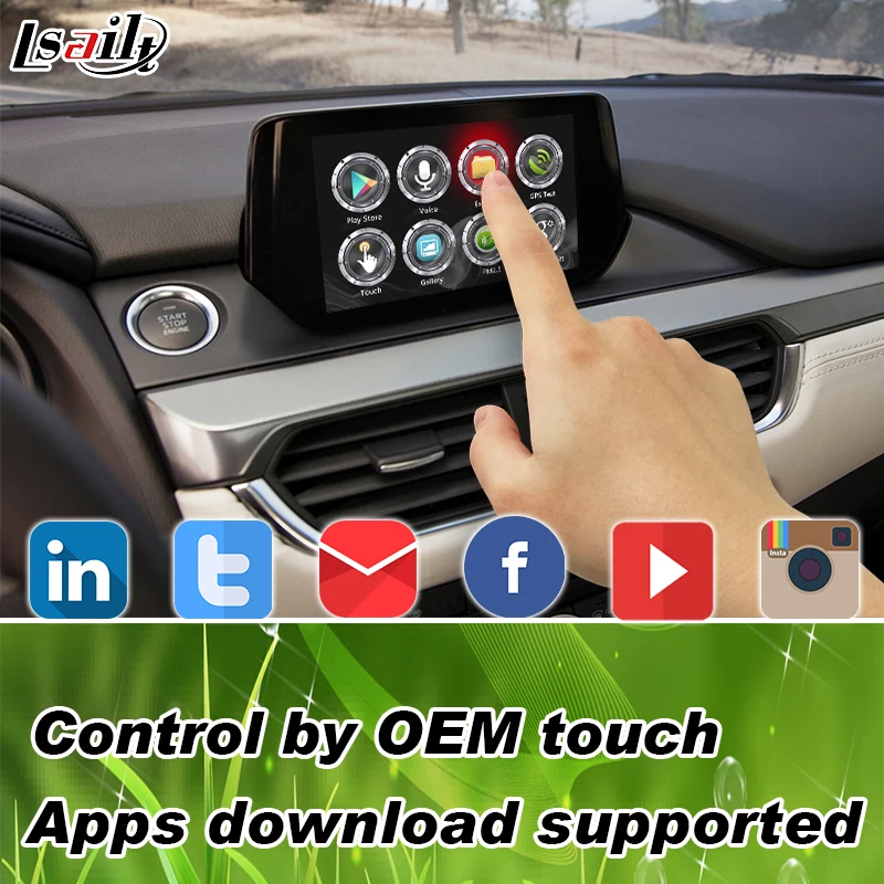 Android 7 1 Навигация/CarPlay интерфейс для 2014 2020 Mazda 2/3/6/MX 5/CX 9 видео Поддержка android auto|android