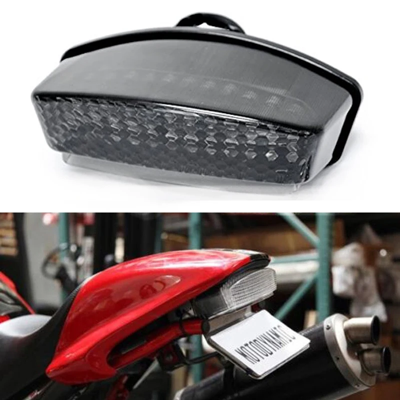 Для 1994-2008 Ducati Monster 900 1000 S2R S4 S4R S4RS светодиодные фонари заднего хода со встроенными