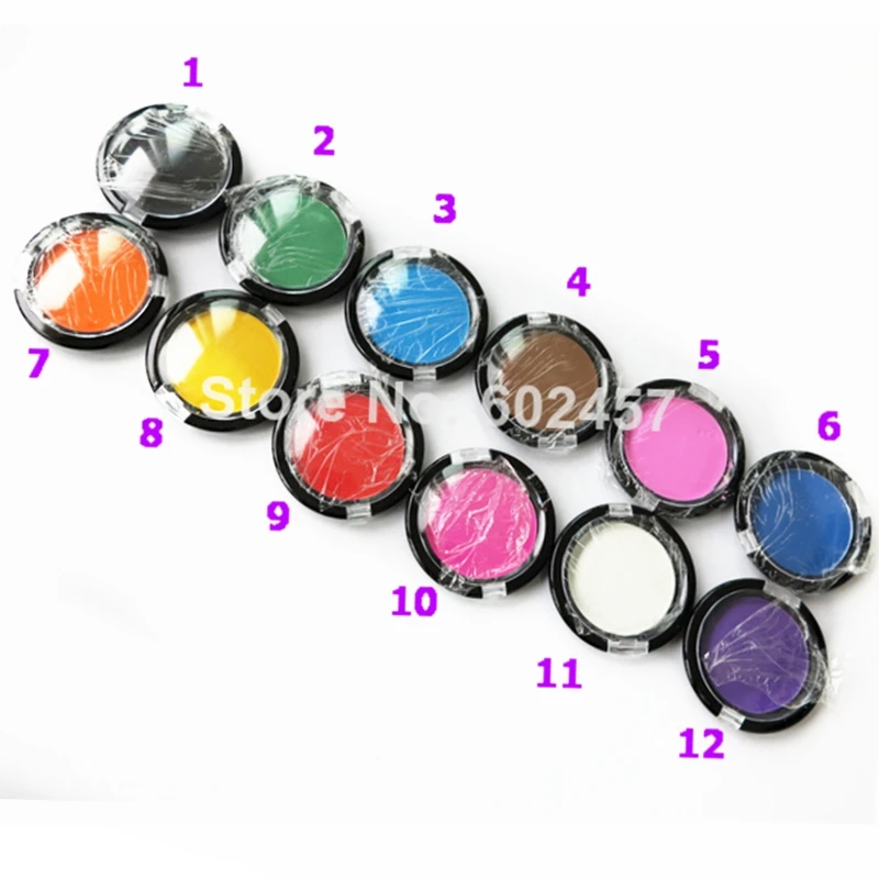 HARMONY 12 MIX Colors Non toxic Temporary Hair Dye Powder Care Styling