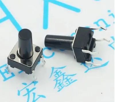 

YYT 100PCS 6*6*9.5MM pin Tact Switch 6*6*9.5 pin button key switch 6x6x9.5