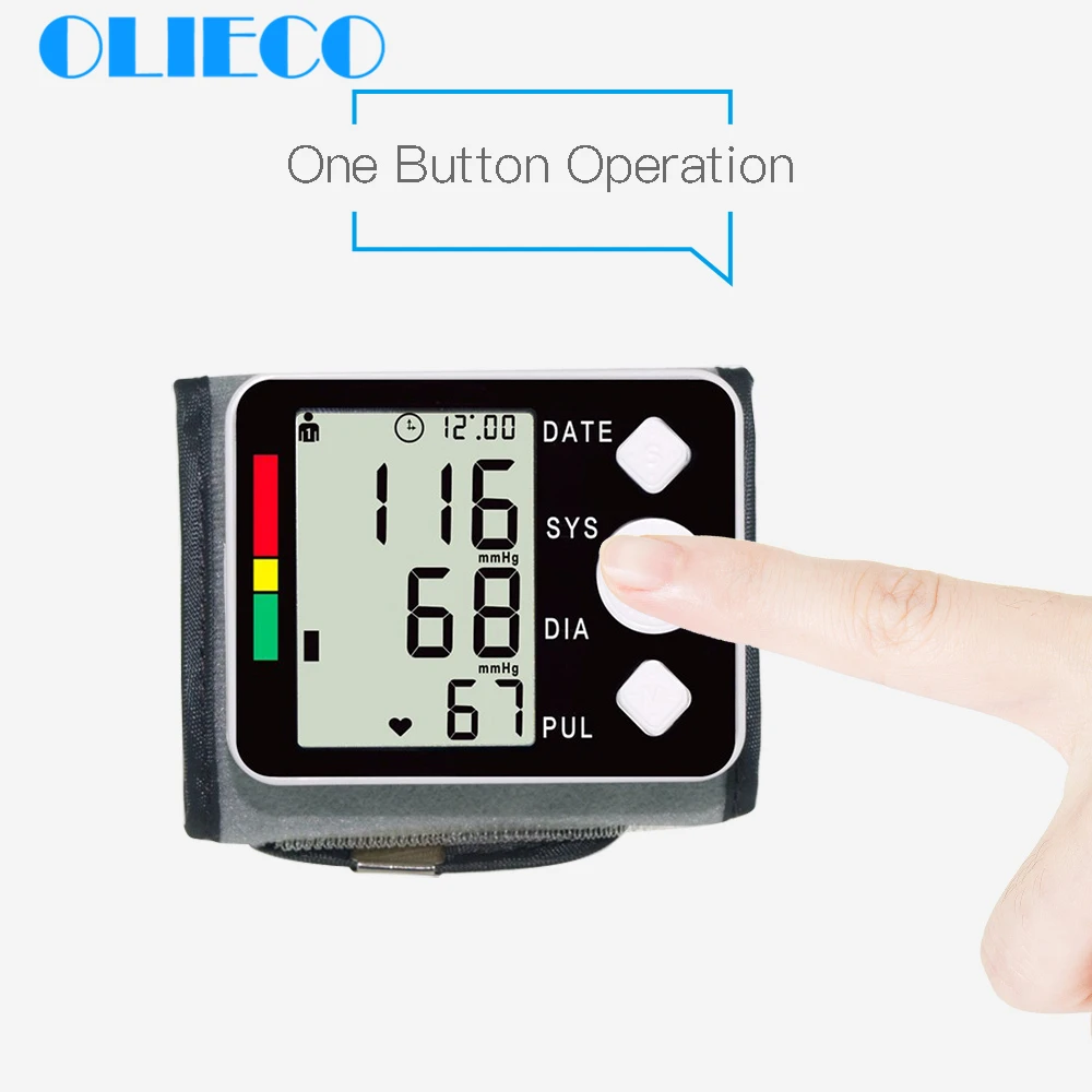 Accurate Fast Electric Automatic Digital Wrist Blood Pressure Meter