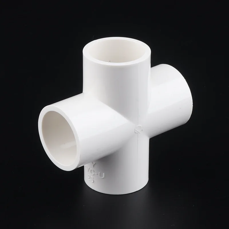 

15pcs 25mm Cross PVC Fittings 4 Way Connector Plastic Tube Joint Pipe Socket Slip for Water Supply Irrigation Circulation