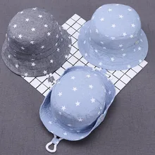 Verano de los niños sombreros niños estrella, sol gorras para niños y gorras de bebé nuevo sombrero de pescador de 6 meses a 8 años