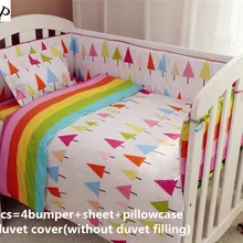 Акция! 6/7 шт. Пеленальные принадлежности Набор Шторы кроватки бампер детская кроватка Наборы для ухода за кожей детская кровать бампер, 120*60/120*70 см