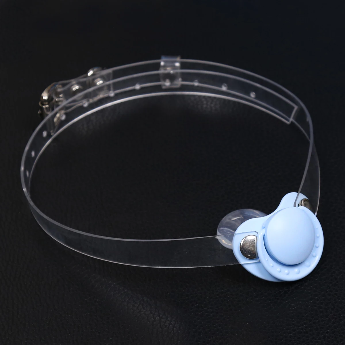 LoveFun прозрачный ПВХ мяч Paci Gag Heart пустышка/пустышка. Тихайте с нашей соской! БДСМ