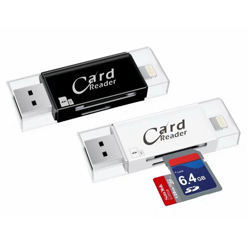 

New!!! USB 3.0 Micro TF Card SD Card Reader Lightning/USB/ OTG Card Reader USB 2.0 for iPhone/ipad/Android