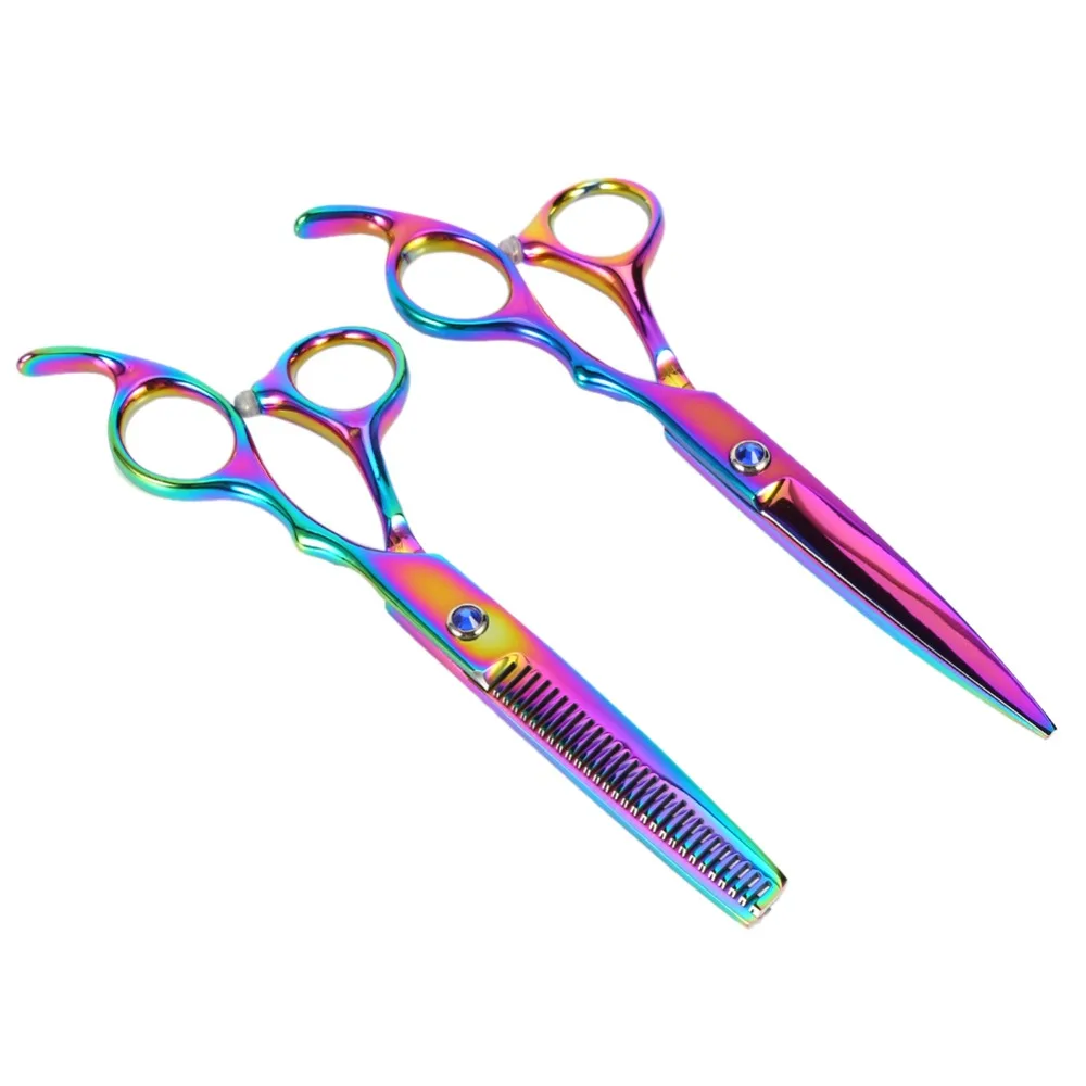 Pro Barber Hairdressing Scissors Thinning Styling Tools Hair Cutting Thinning Scissors Shears Hairdressing Set Comb Case
