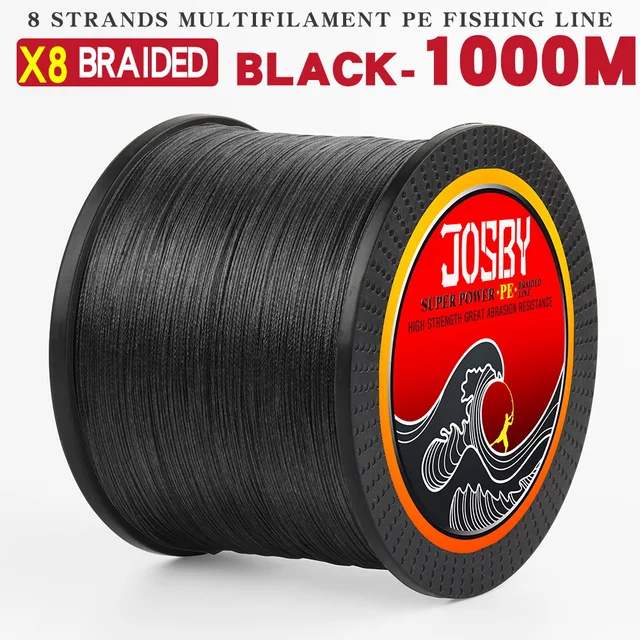 Josby Braid Fishing Line 8 Strand 300m 500m 1000m 150m100% Pe  Multifilamento Braided Carp Fish Line Fly Pesca X Super Smooth - Fishing  Lines - AliExpress