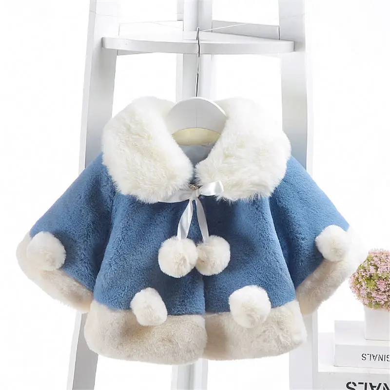

BibiCola baby girls winter coats newborn baby fashion faux fur snowwear for bebe girls toddler cardigan sweatshirt infant jacket