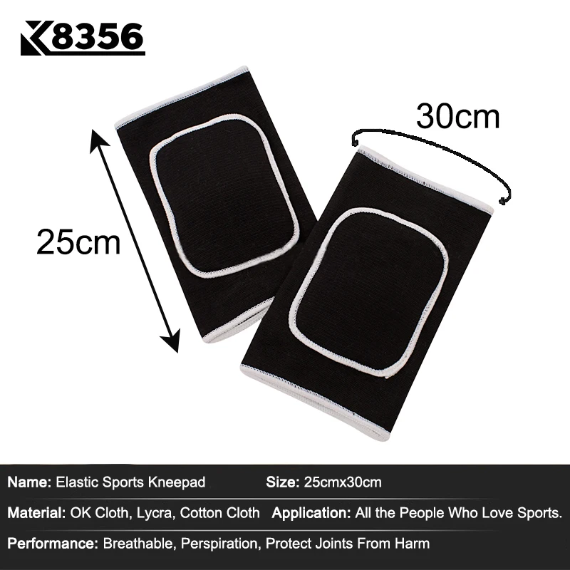 K8356 1 زوج الرياضة الرقص الطائرة تحطم سادة الإسفنج منصات الركبة الأطفال ثخن الركبة حماية رياضة الرياضة السلامة