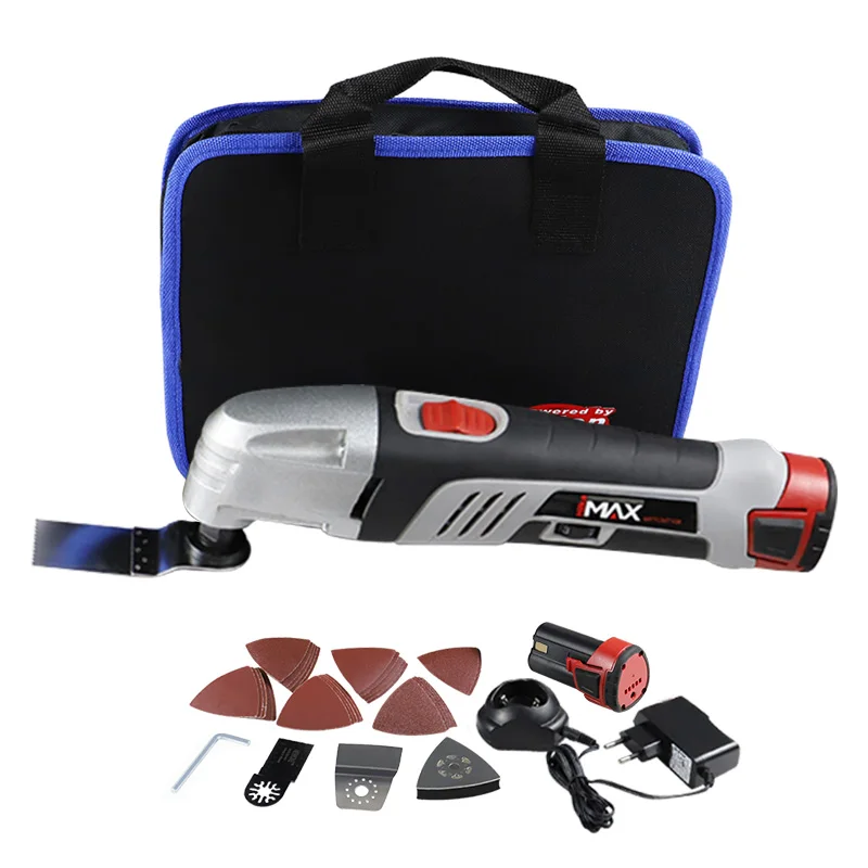 

12V 2.0A Li-ion Oscillating Multi-Tool with 2 batteries Cordless Power Tools for Home DIY Renovation Tools Electric Trimmer Saw