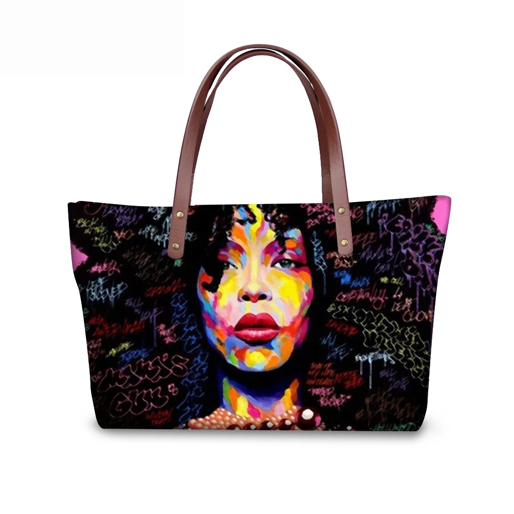 WHEREISART المرأة حقائب أعلى-حقائب بيد الأسود الملكة الفتيات الأفريقية الأفرو الفن السيدات المحافظ و حقائب حمل حقائب موهير 2019 WHEREISART المرأة حقائب أعلى-حقائب بيد الأسود الملكة الفتيات الأفريقية الأفرو الفن السيدات المحافظ و حقائب حمل حقائب موهير 2019