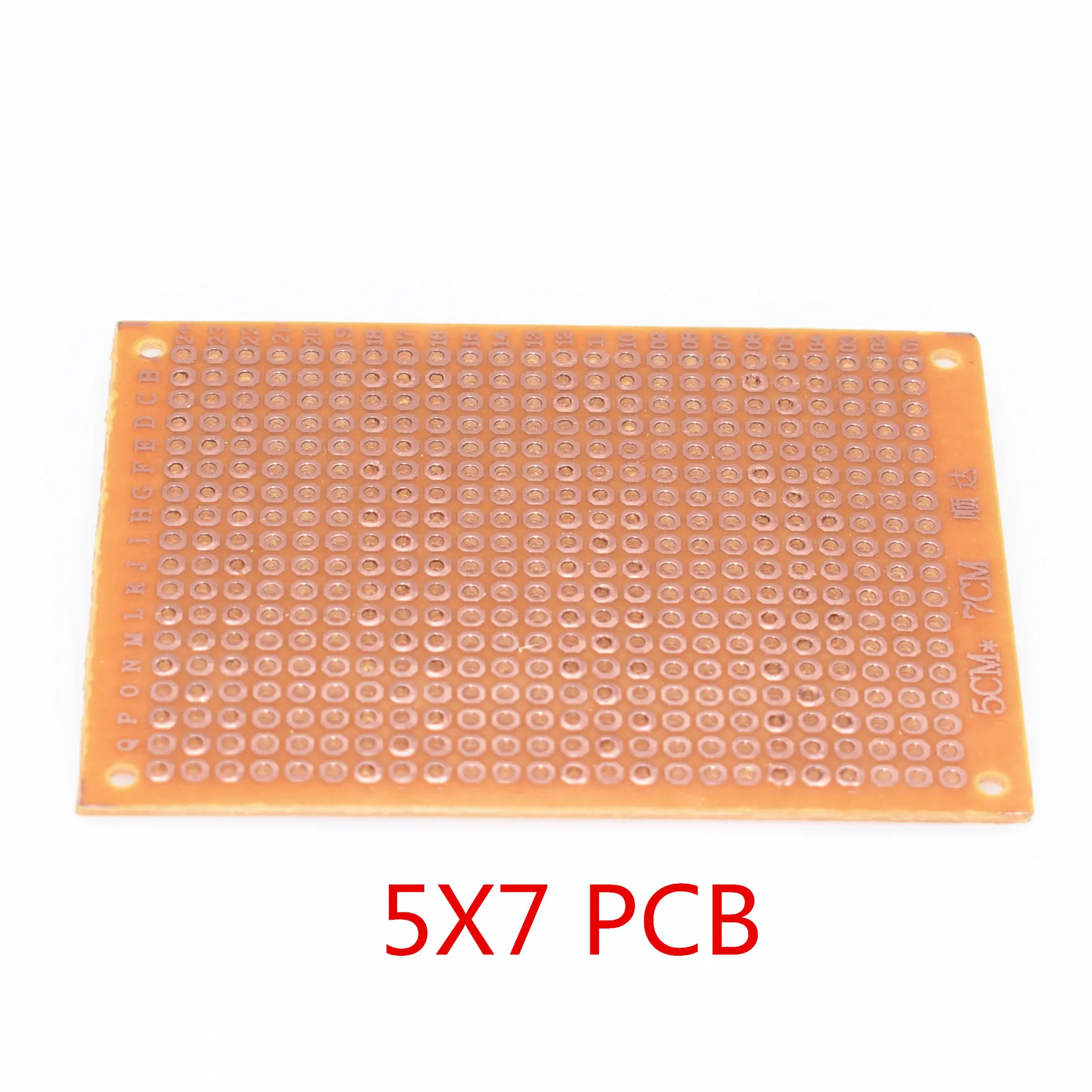 

10Pcs 5*7 PCB 5x7 PCB 5cm 7cm DIY Prototype Paper PCB Universal Board yellow