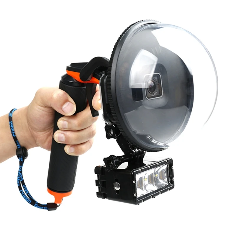 

For Go Pro Hero 5 Camera Lens Dome Waterproof Case Trigger Accessories Diving Dome Port Waterproof Housing Case Cover