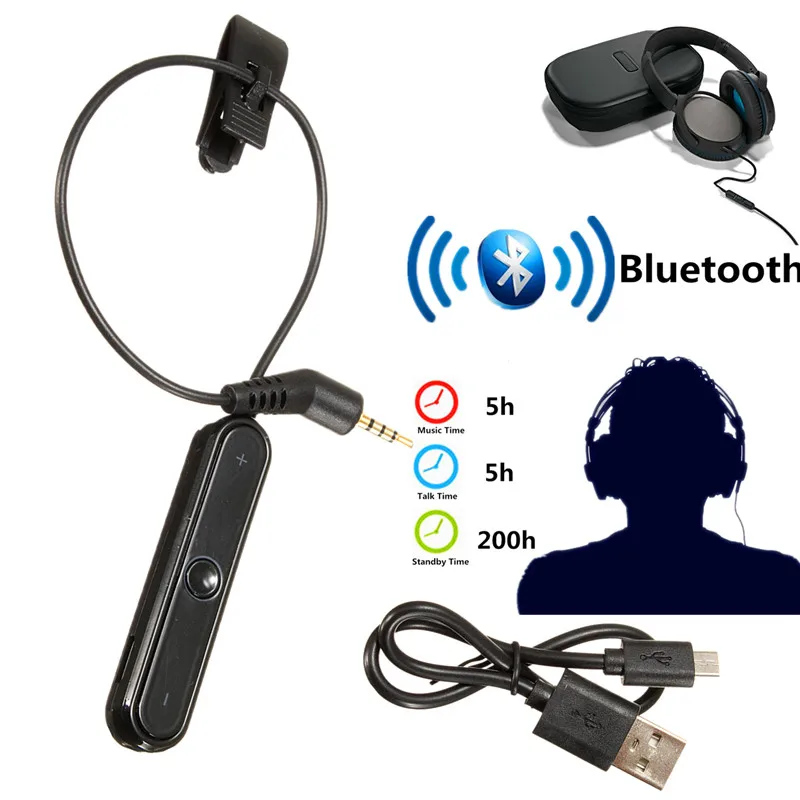 Новое поступление 2,5 мм Bluetooth кабель для наушников QC3 Bluetooth адаптер кабель гарнитура кабель для наушников