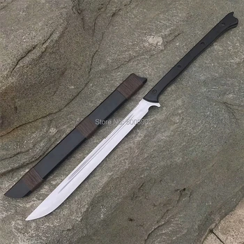 

Long Handle KungFu Broadsword Dao Sword Strong Outdoor Hunting Knife Battle Ready Sharp High Manganese Steel Blade