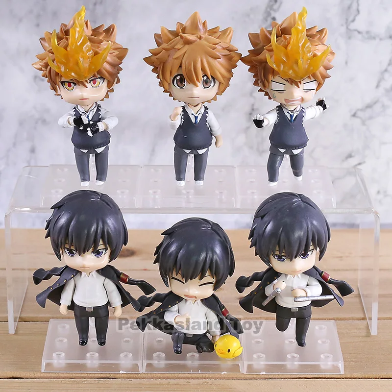 3 шт./компл. мультипликационный kateкё Hitman Reborn Sawada Tsunayoshi кёя Хибари ПВХ Фигурки