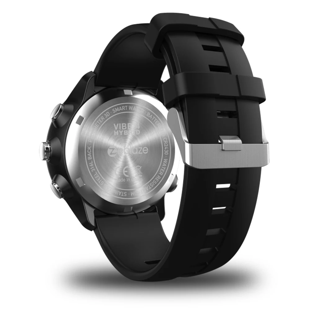 IP67/50 м водонепроницаемые ZEBLAZE VIBE 4 Гибридные прочные умные часы 1 24 дюймов FSTN и