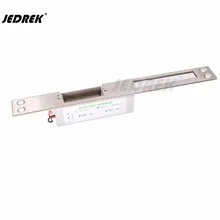 Long Panel Electric Strike 12V Double Lock Mouth Port 12V Stainless steel Narrow Panel Fail Secure