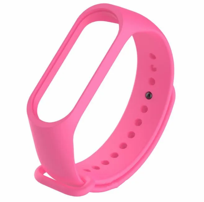 Для xiaomi mi Band 4 3 спортивный ремешок часы силиконовый ремешок на запястье для xiaomi mi band 3/4 аксессуары браслет mi band 3 ремешок - Цвет: pink