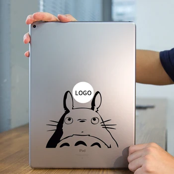 

Curious Totoro Anime Laptop Sticker for Apple iPad Decal Air / 1 /2 / 3 / 4 / Mini Surface Book Tablet PC Skin Notebook Sticker