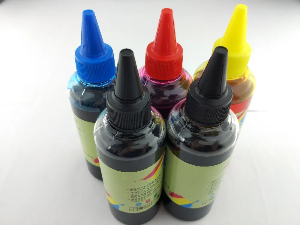

5X100ML Specialized 564 DYE Ink Compatible For hp photosmart 5514 5515 5520 5525 5522 printers UV Resistant Ink