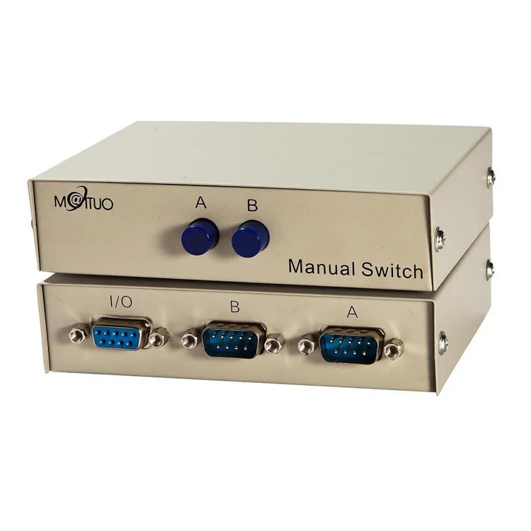 Buy 2 Port RS 232C DB9 Manual Switch for PC rs232