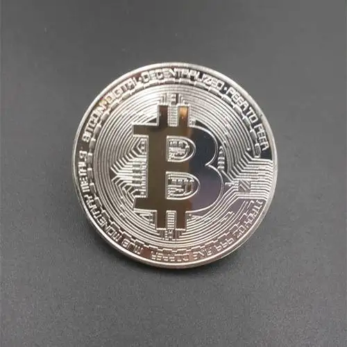 1,5 мм позолоченная Биткойн американская памятная круглая Виртуальная Коллекционная монета блестит как чистое золото и серебро