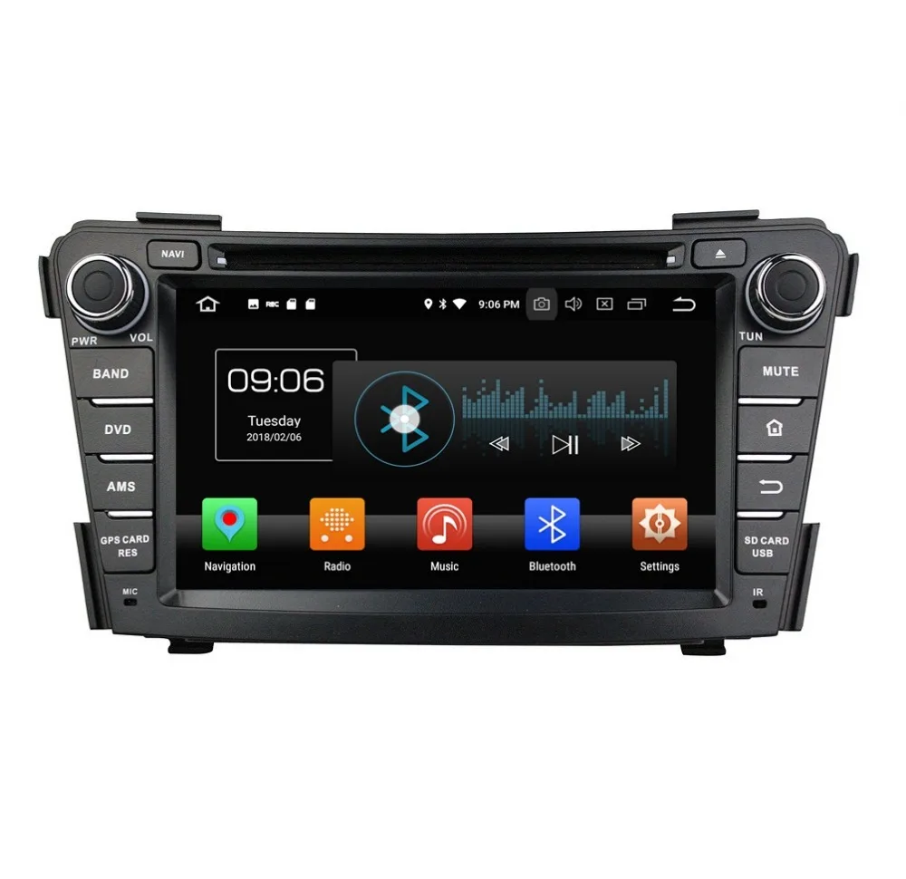 Cheap IPS Screen 4GB+32GB 2 din 7" Octa Core Android 8.0 Car DVD Player for Hyundai I40 2011-2016 Radio GPS 4G WIFI Bluetooth USB DVR 1