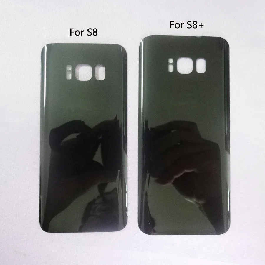 Для samsung Galaxy s8 G950/S8+ S8 Plus G955 G955F s8plus задняя панель стеклянная задняя крышка батарейного отсека Корпус чехол+ клей с логотипом