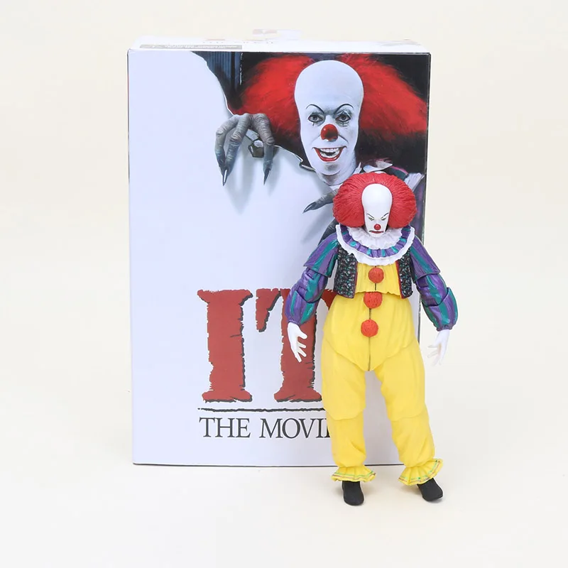 NECA Stephen King's Movie pennywise фигурка Джокер клоун классический ужас канализационная сцена модель ПВХ фигурка коллекционная игрушка подарок - Цвет: old version in box