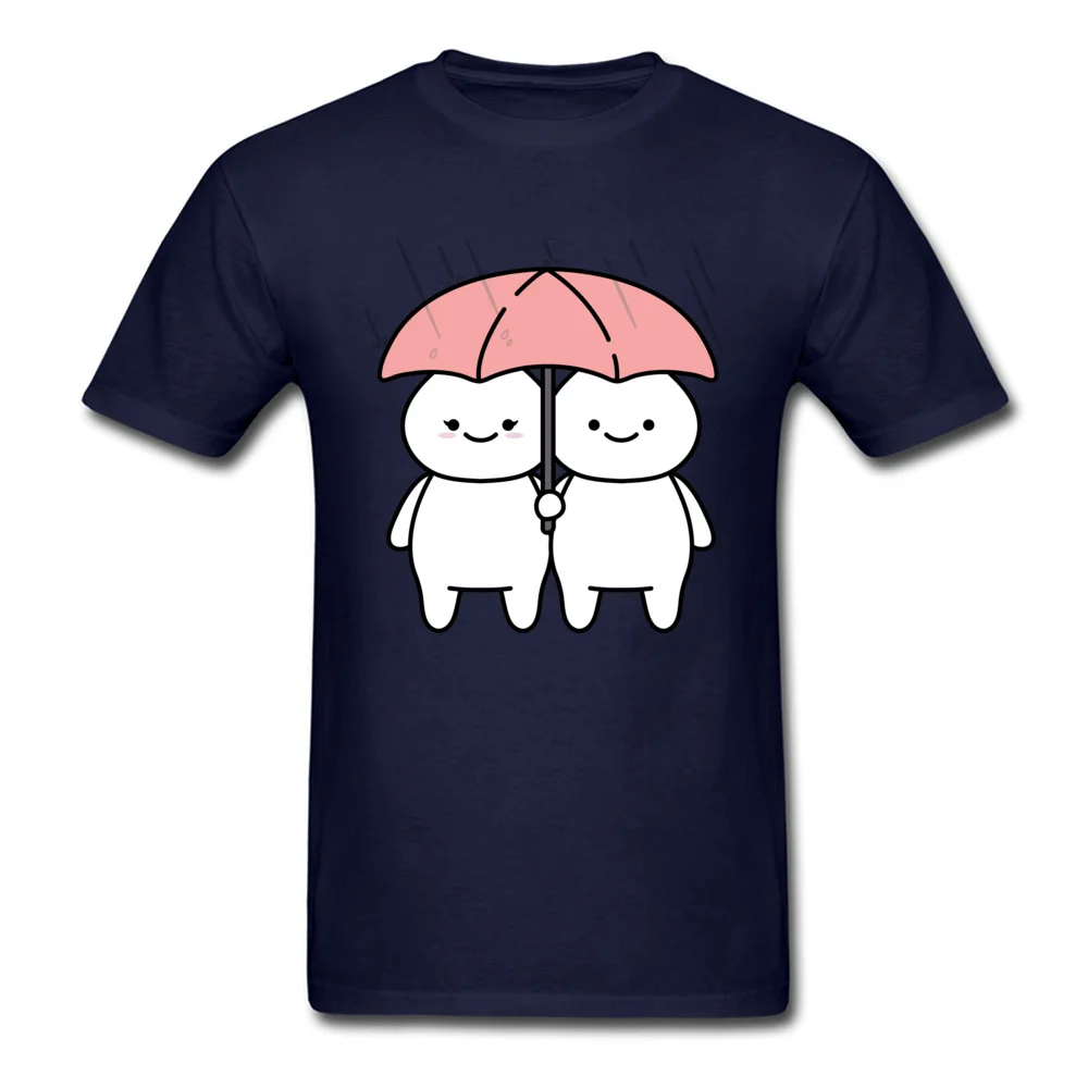 Unique In The Rain Top T-shirts Cute Summer/Autumn Short Sleeve O-Neck Tops & Tees Pure Cotton Men's Design Tops T Shirt In The Rain navy