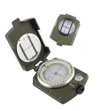 Профессиональный военный армейский металлический Прицельный светящийся Компас для наружного кемпинга пешего туризма армейский зеленый