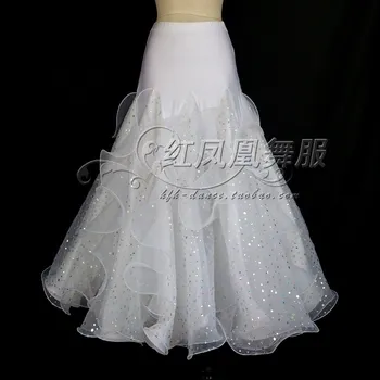 

New style Ballroom dance costumes sexy spandex sequins embroidery ballroom dance skirt for women ballroom dance skirts S-4XL