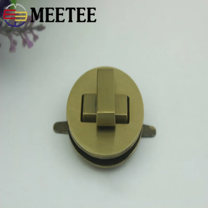 Meetee 2 шт. металлическая сумка с поворотным замком квадратные круглые сумочки