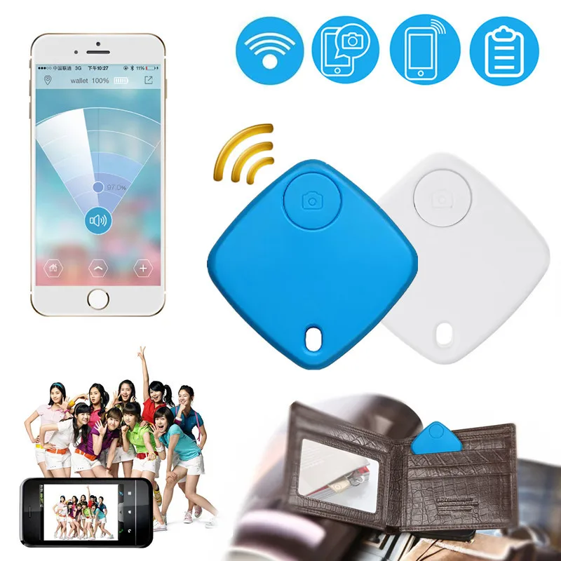 

Smart Finder Wireless Bluetooth Tracker Key Finder Self-timer Mini Anti-lost Alarm GPS Locator for Child Pet Dog Bag Wallet