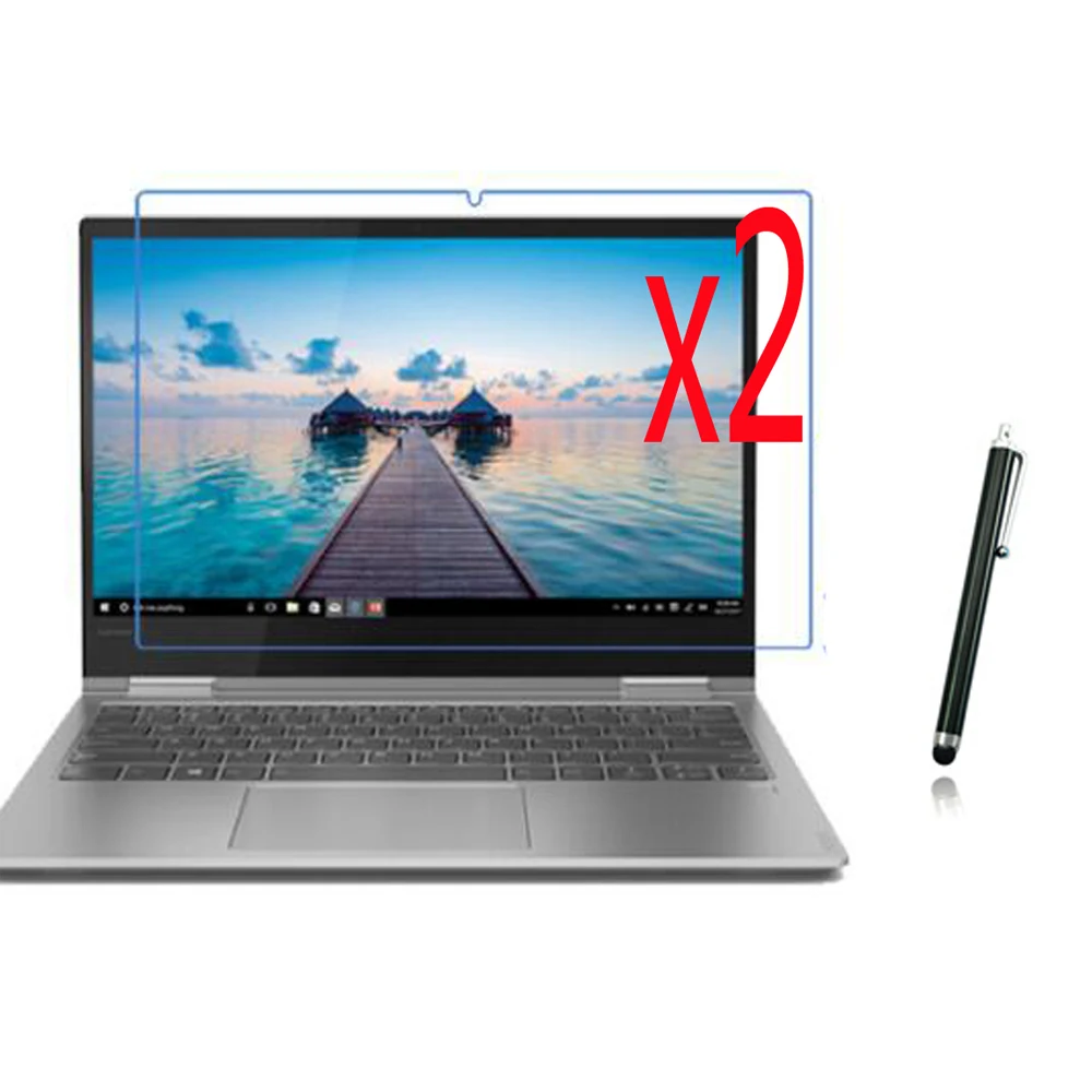 

3in1 2x LCD Clear Screen Protector Films Protective Film Guards +1x Stylus For Lenovo Yoga 730 13 730-13 13.3" 15 730-15 15.6